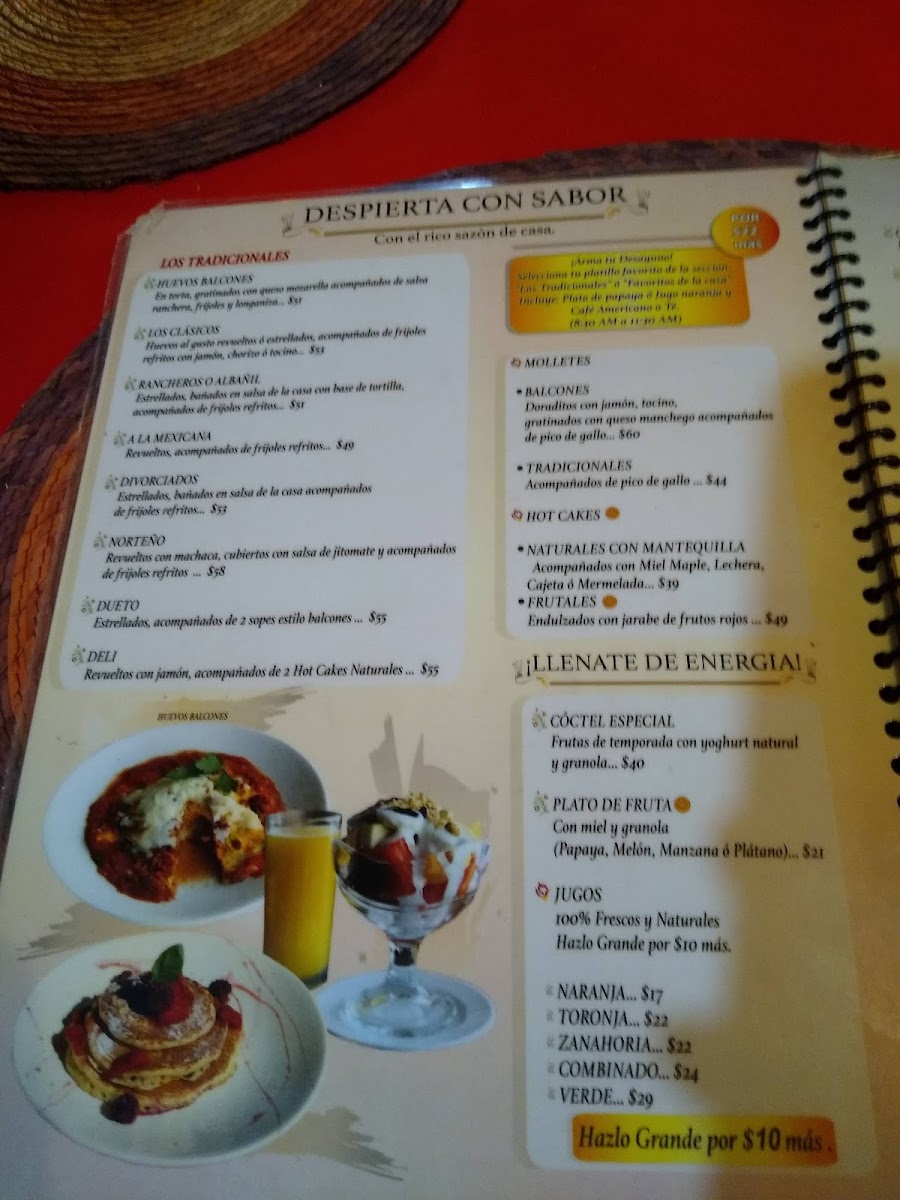 Café Los Balcones Menu - Image 2